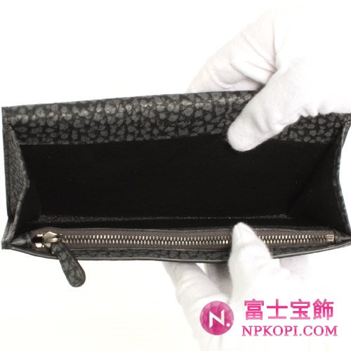 ボッテガヴェネタ トロレザー 長財布 グレー 156819VQ1601209
